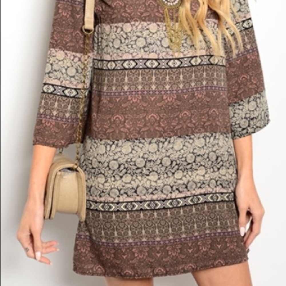 New PERFECT Earthy Boho Dress Size Small